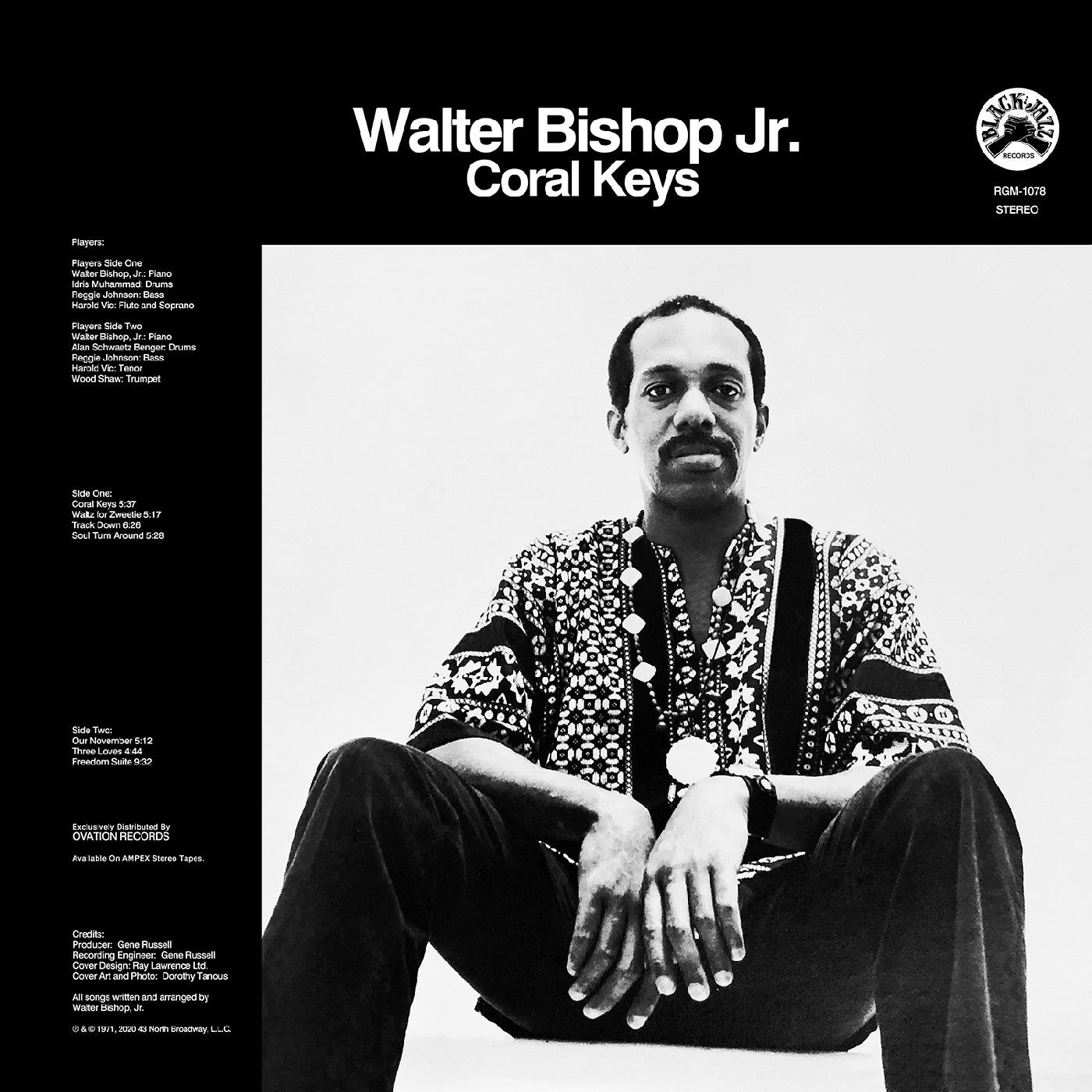 Pre-order: Walter Bishop Jr. - Coral Keys (remastered, swirl vinyl)