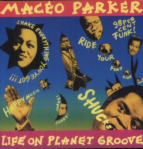 the album cover for Maceo Parker - Life on Planet Groove