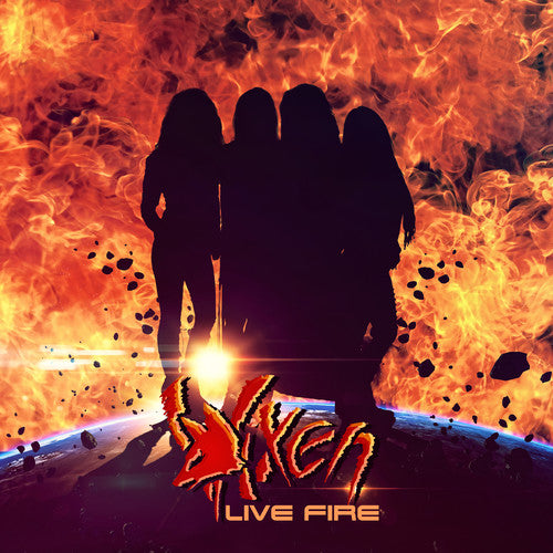 the album cover for Vixen - Live Fire
