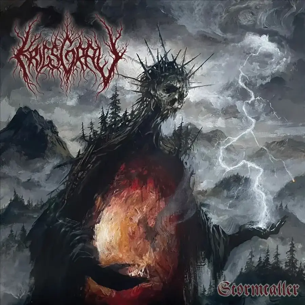 the album cover for Krigsgrav - Stormcaller