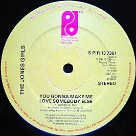 The Jones Girls – You Gonna Make Me Love Somebody Else 12"