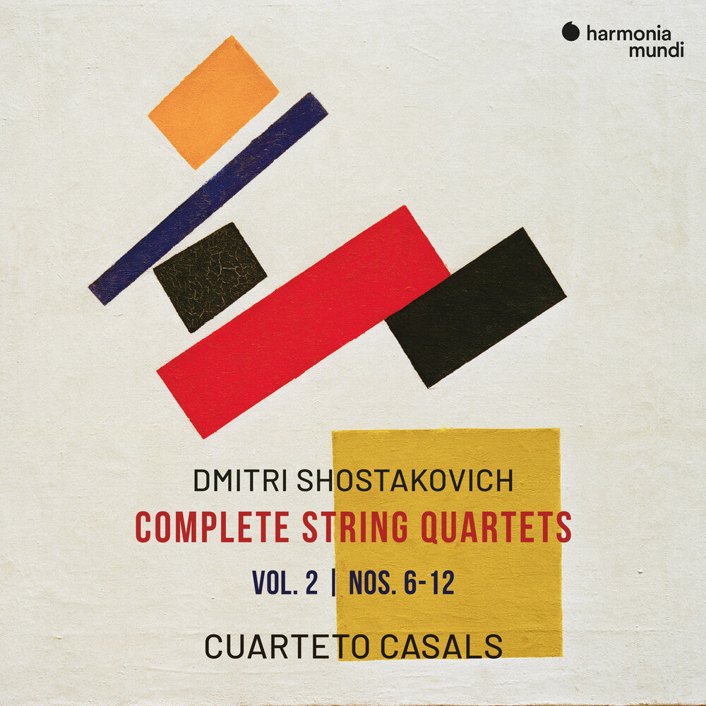 the album cover for Cuarteto Casals - Shostakovich: Complete Str Qrts Vol.2 - Nos. 6-12