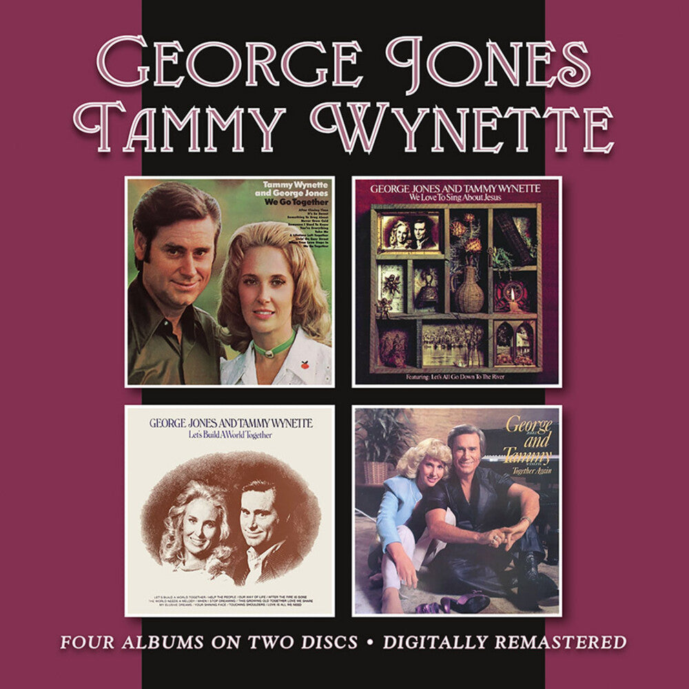 the album cover for George Jones / Wynette,Tammy - We Go Together / We Love To Sing About Jesus (Uk)