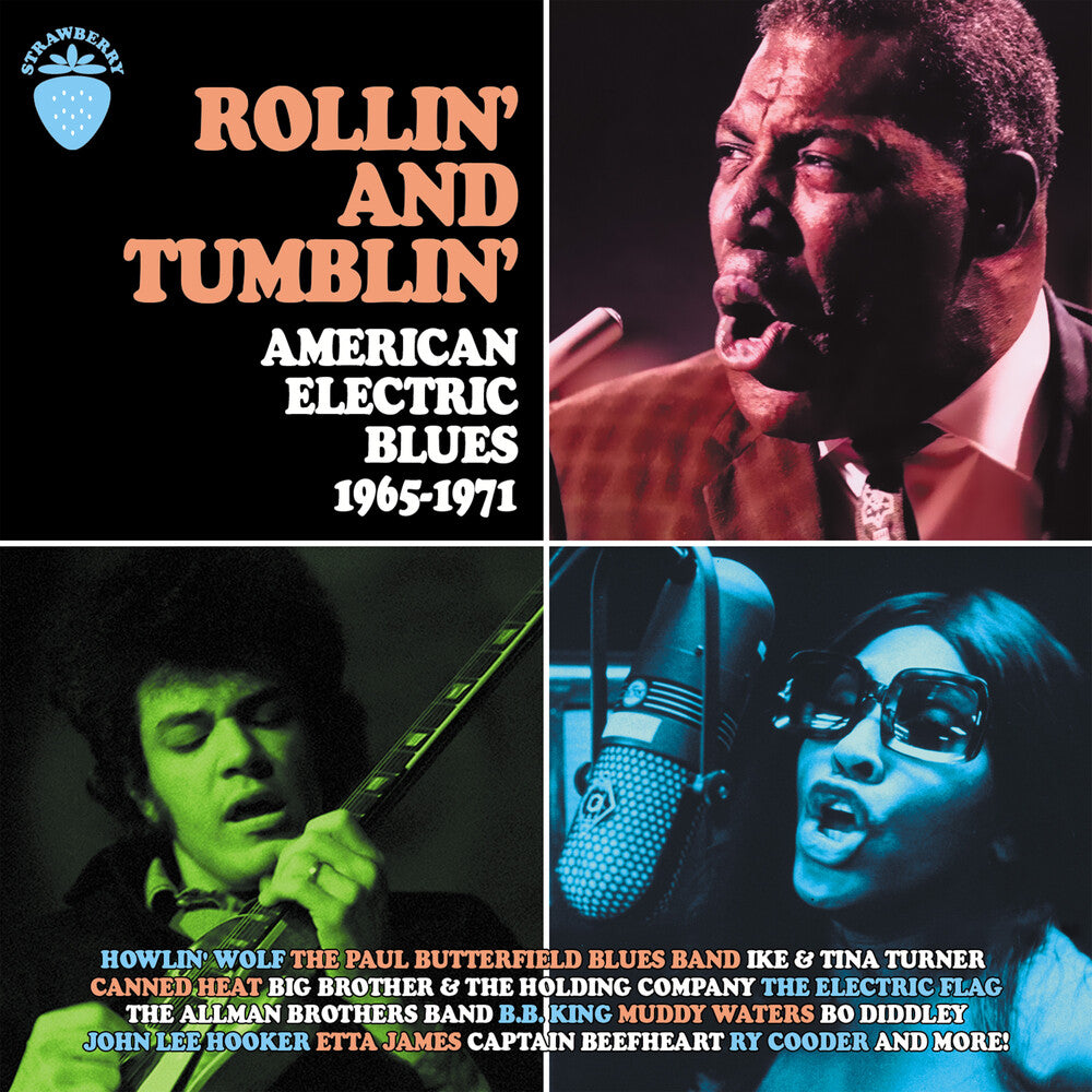 the album cover for Rollin & Tumblin American Electric Blues 1965-1971 - Rollin & Tumblin American Electric Blues 1965-1971