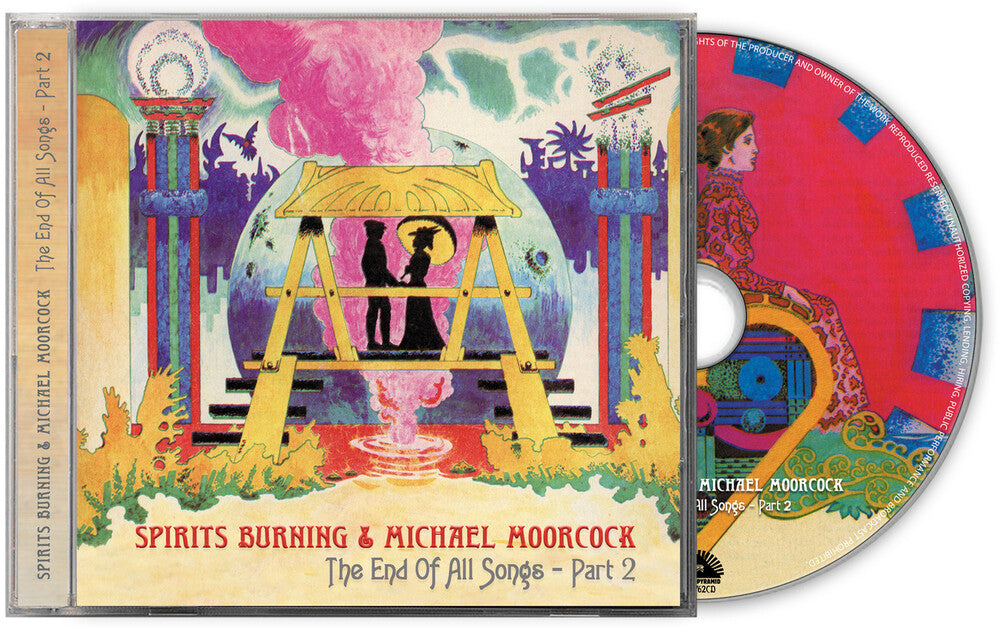 the album cover for Spirits Burning & Michael Moorcock - The End Of All Songs - Part 2