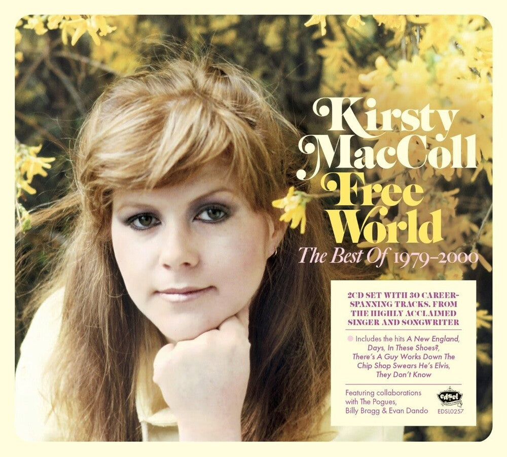 the album cover for Kirsty Maccoll - Free World: The Best Of Kirsty Maccoll 1979-2000