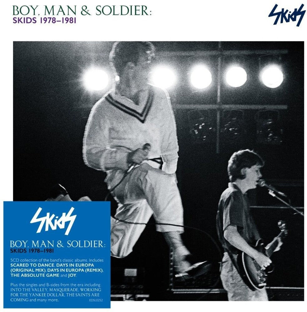 the album cover for Skids - Boy Man & Soldier: Skids 1978-1981 (Box) (Uk)