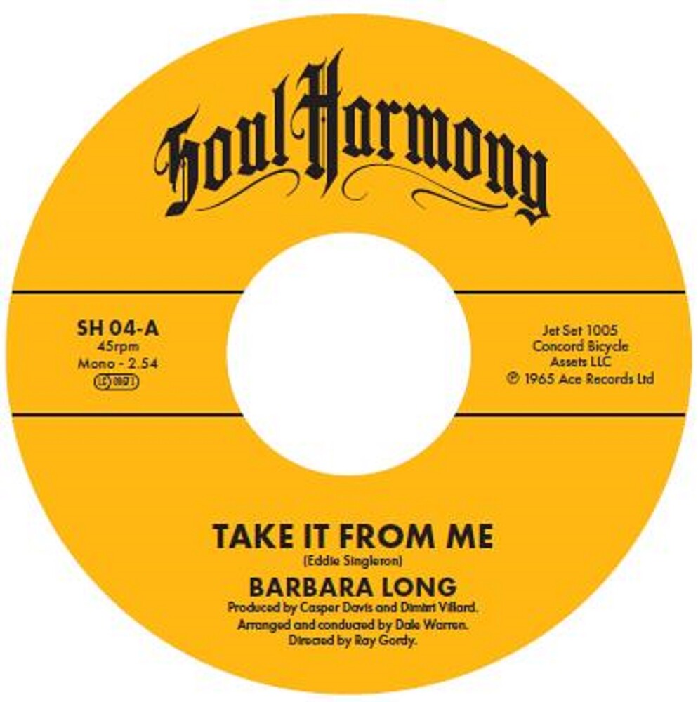Barbara Long / Cautions - Take It From Me / Poor Loser (Uk)