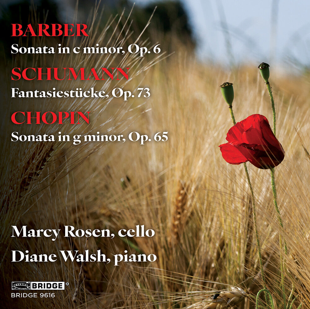 Marcy Rosen - Barber Schumann & Chopin: Music For Vc & Piano