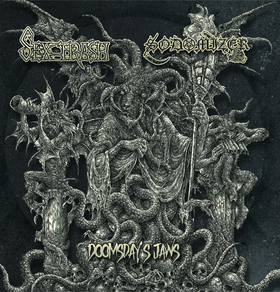 the album cover for Sextrash & Sodomizer - Doomsday's Jaws