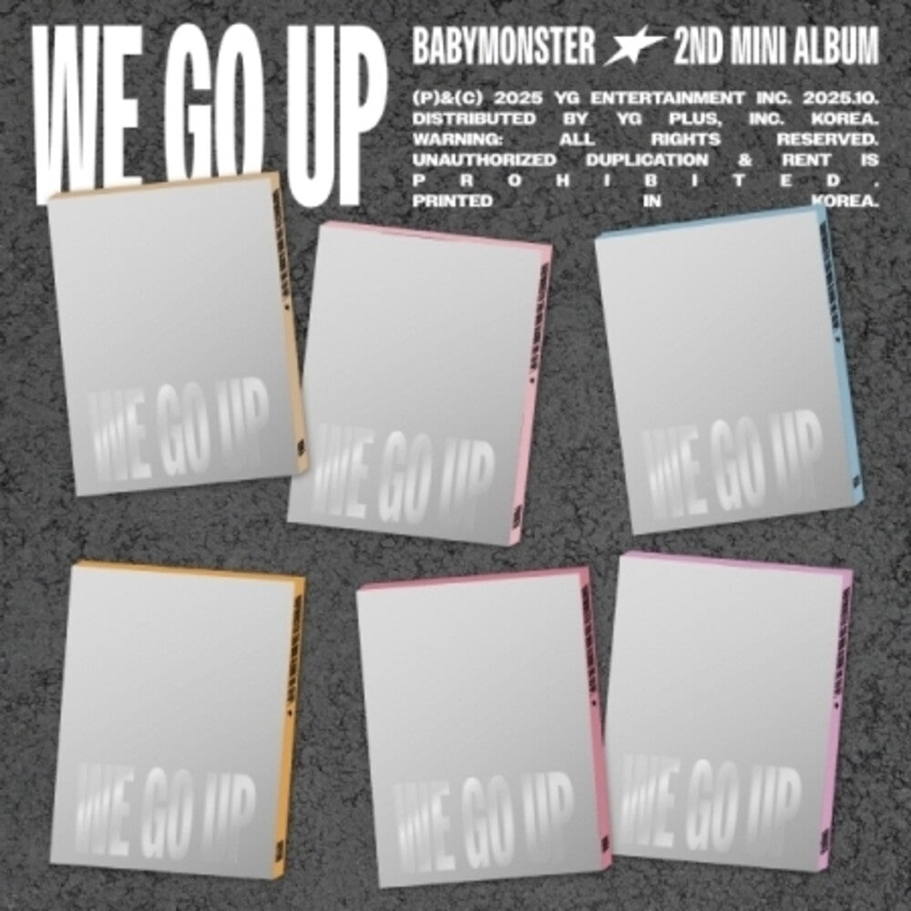 the album cover for Babymonster - We Go Up - Random Cover Pattern Version (Post)