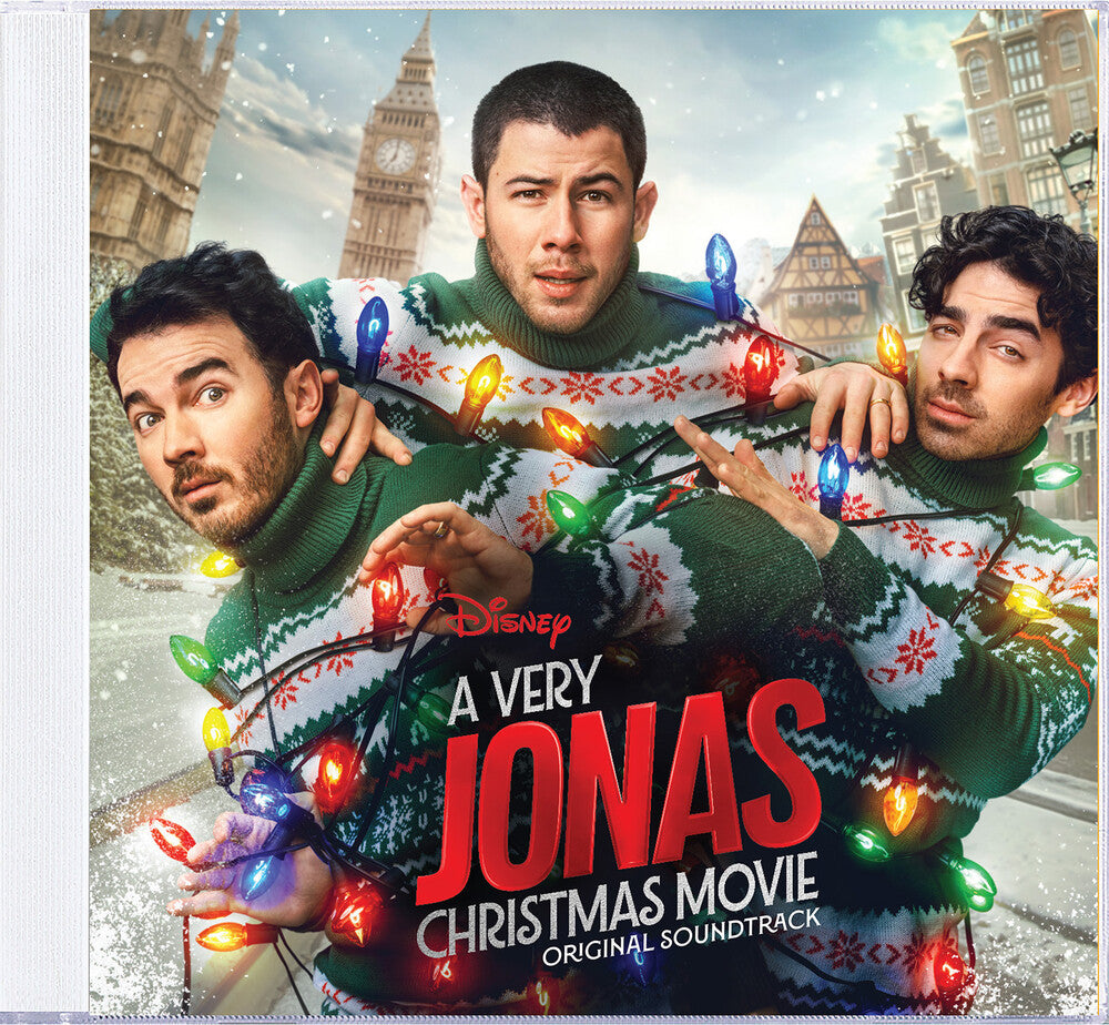 the album cover for Jonas Brothers - A Very Jonas Christmas Movie (Original Soundtrack)