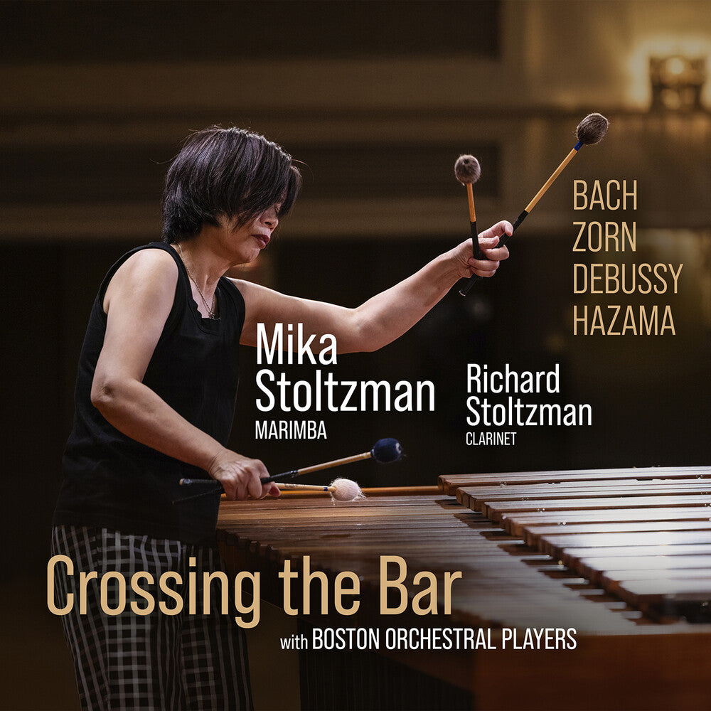 the album cover for Mika Stoltzman - Miho Hazama J.S. Bach John Zorn & Claude Debussy:
