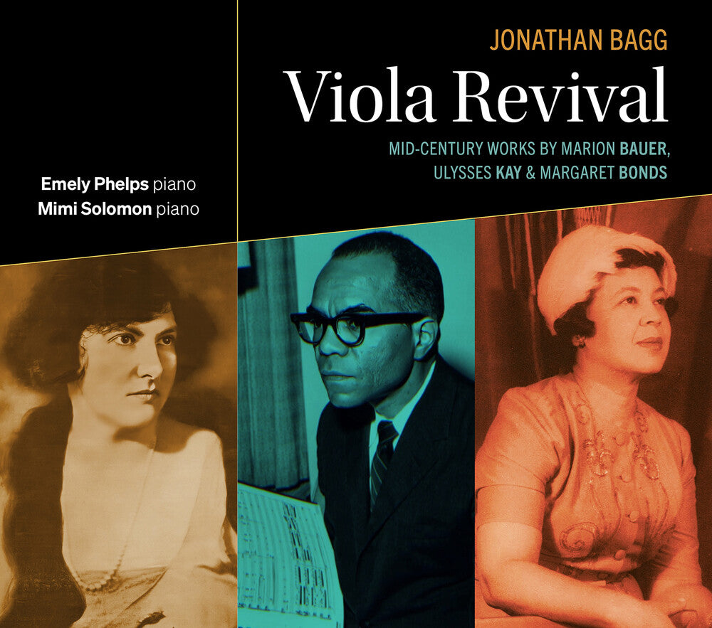the album cover for Jonathan Bagg - Viola Revival: Mid-Century Works By Marion Bauer