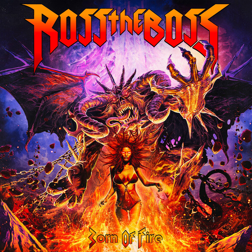 the album cover for Ross The Boss - Born Of Fire (Uk)