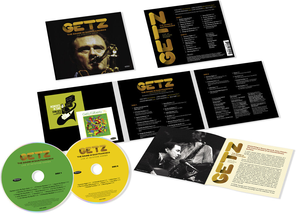 the album cover for Stan Getz - Sound In San Francisco: Live At Keystone Korner