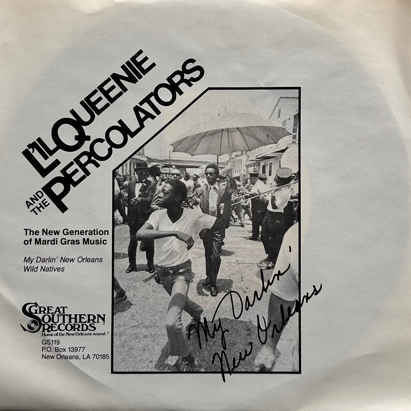 L'il Queenie And The Percolators - My Darlin' New Orleans 7"