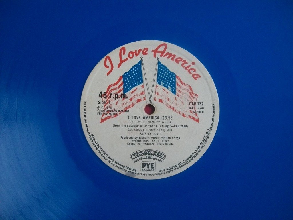 Patrick Juvet - I Love America (Translucent Blue)