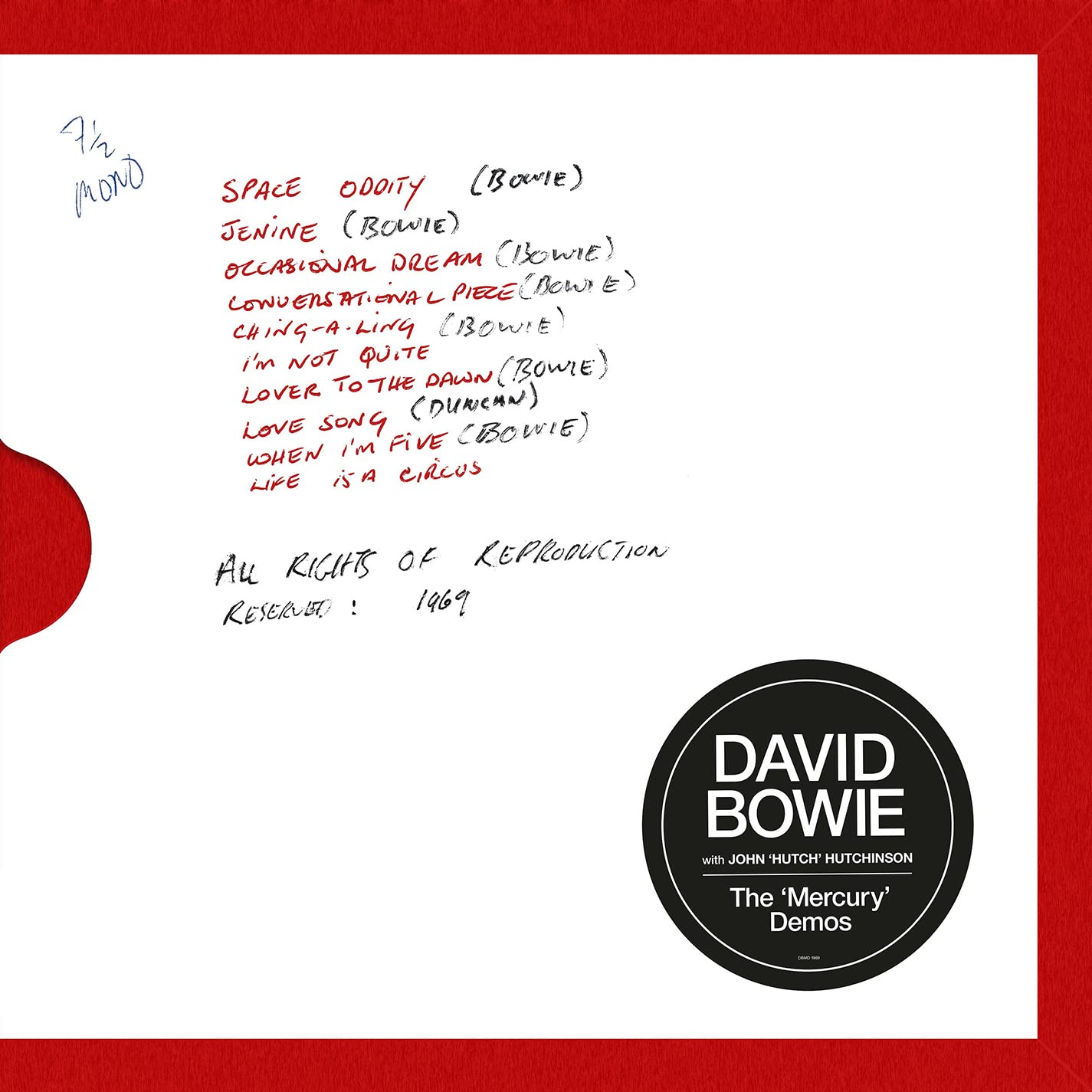 David Bowie - The 'Mercury' Demos with John 'Hutch' Hutchinson LP