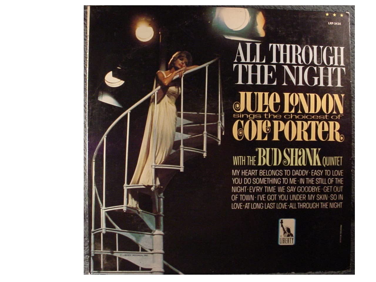 Julie London With The Bud Shank Quintet – All Through The Night (Julie London Sings The Choicest Of Cole Porter) LP