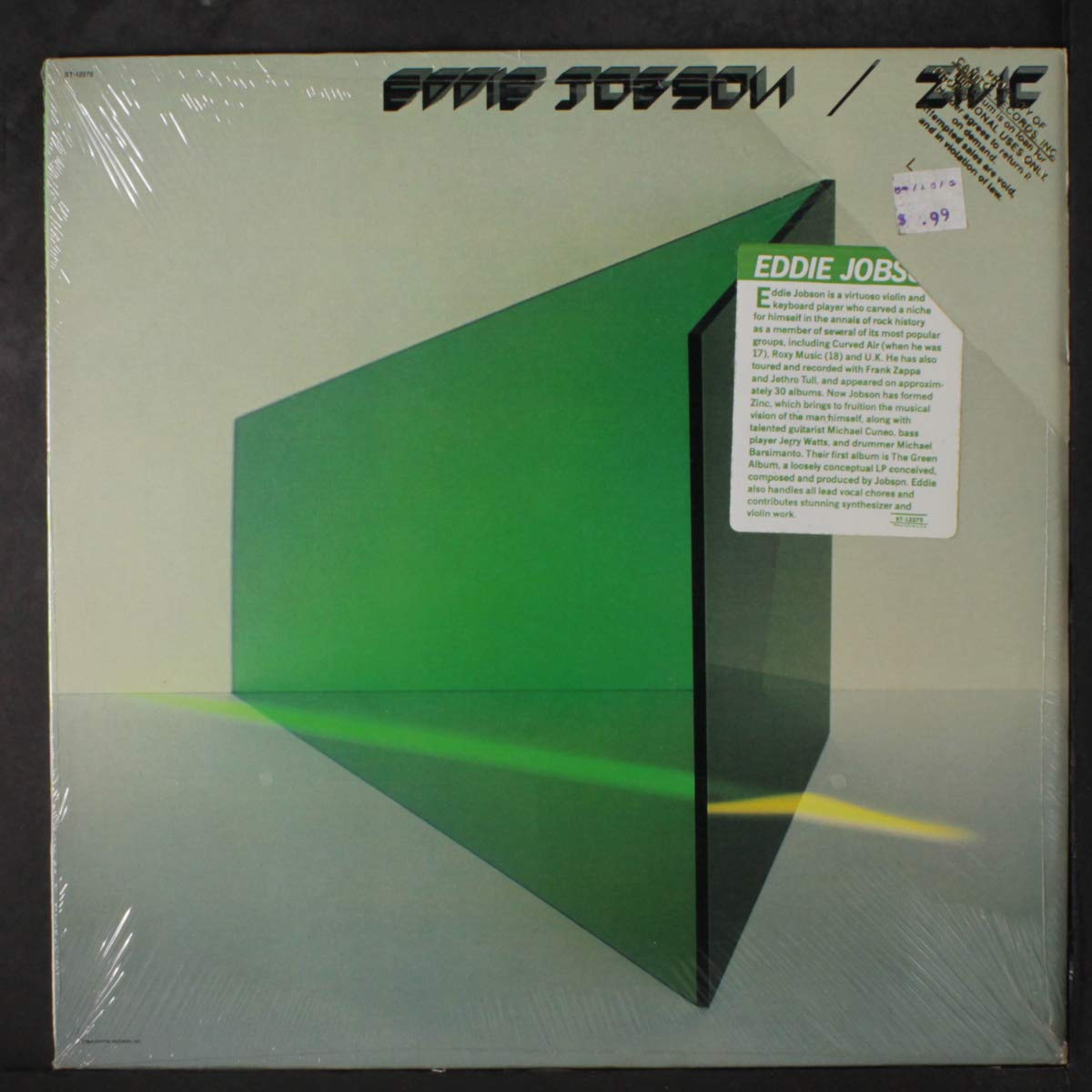 Eddie Jobson - Zinc LP