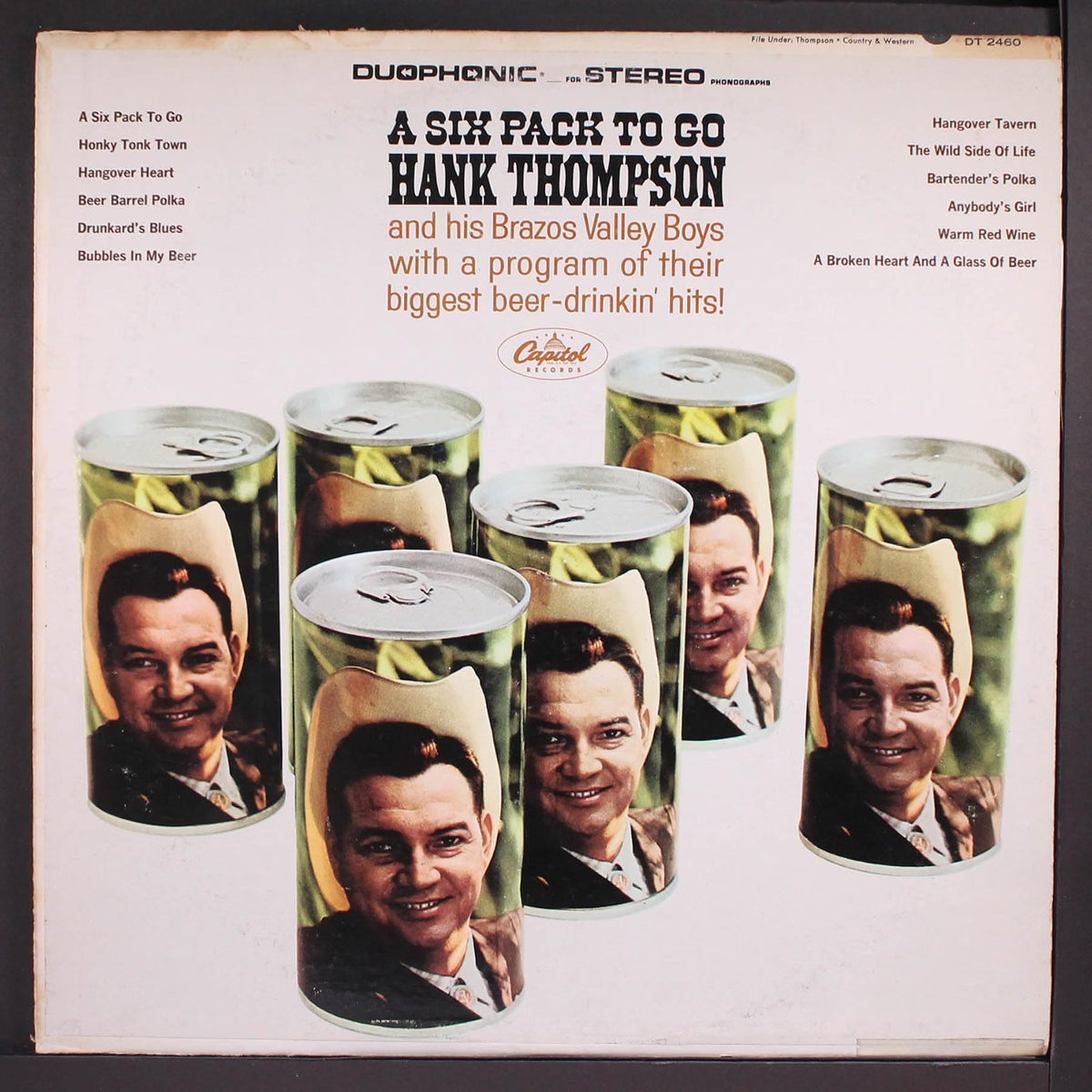 Hank Thompson And His Brazos Valley Boys – A Six Pack To Go LP
