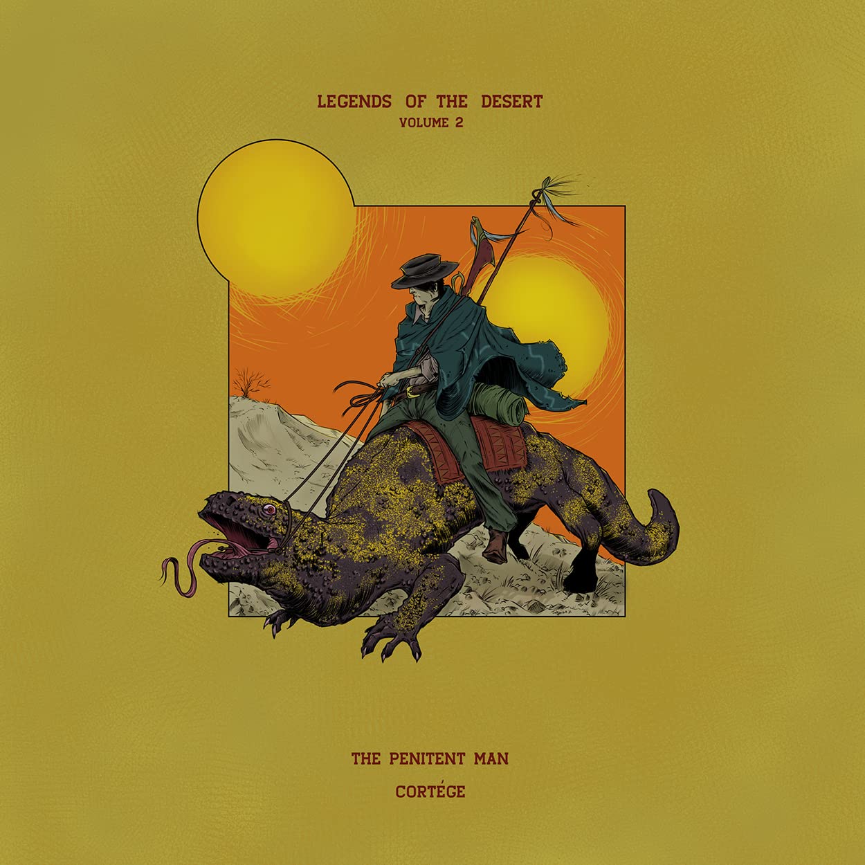 The Penitent Man / Cortége – Legends Of The Desert Volume 2 LP (yellow/black)