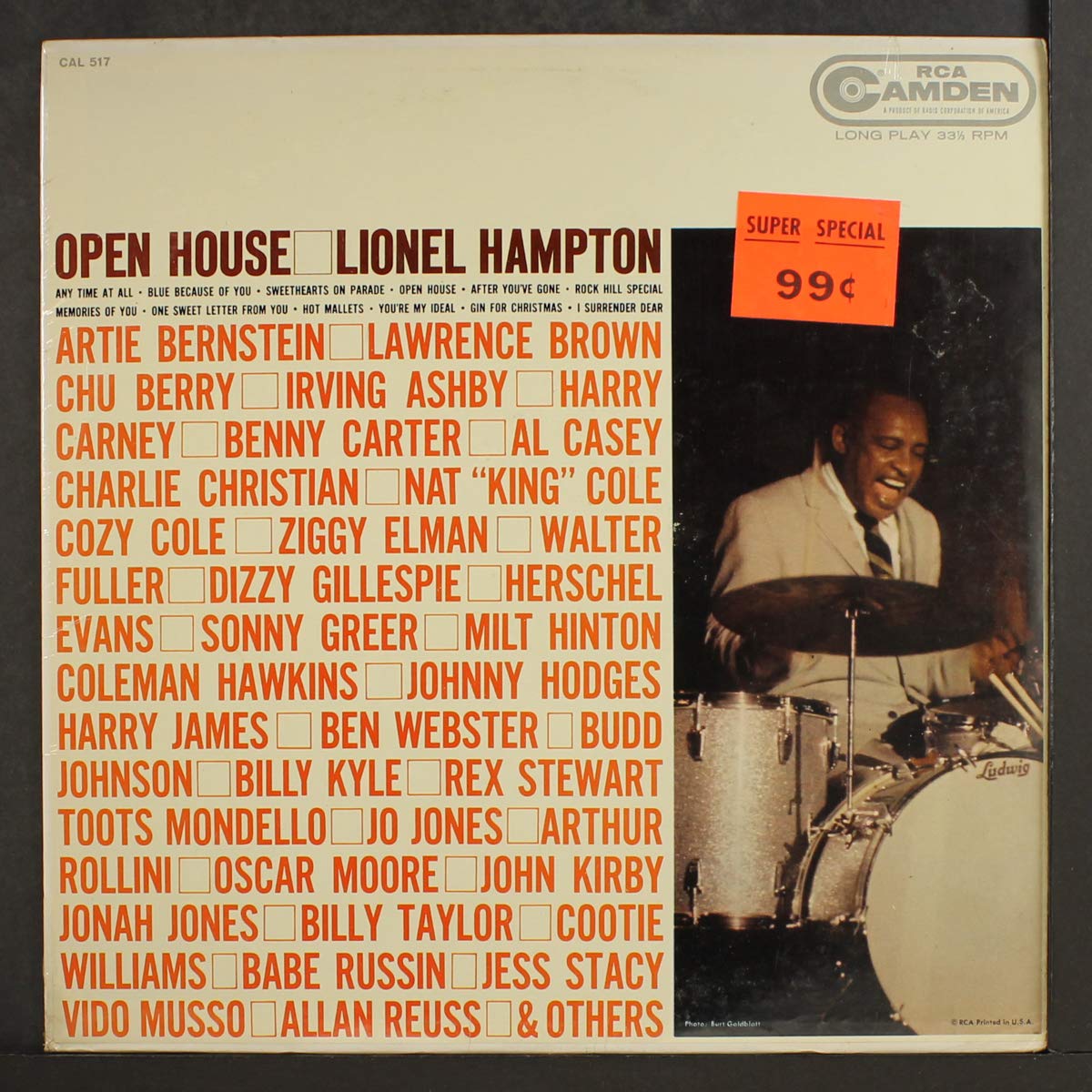 Lonel Hampton - Open House LP