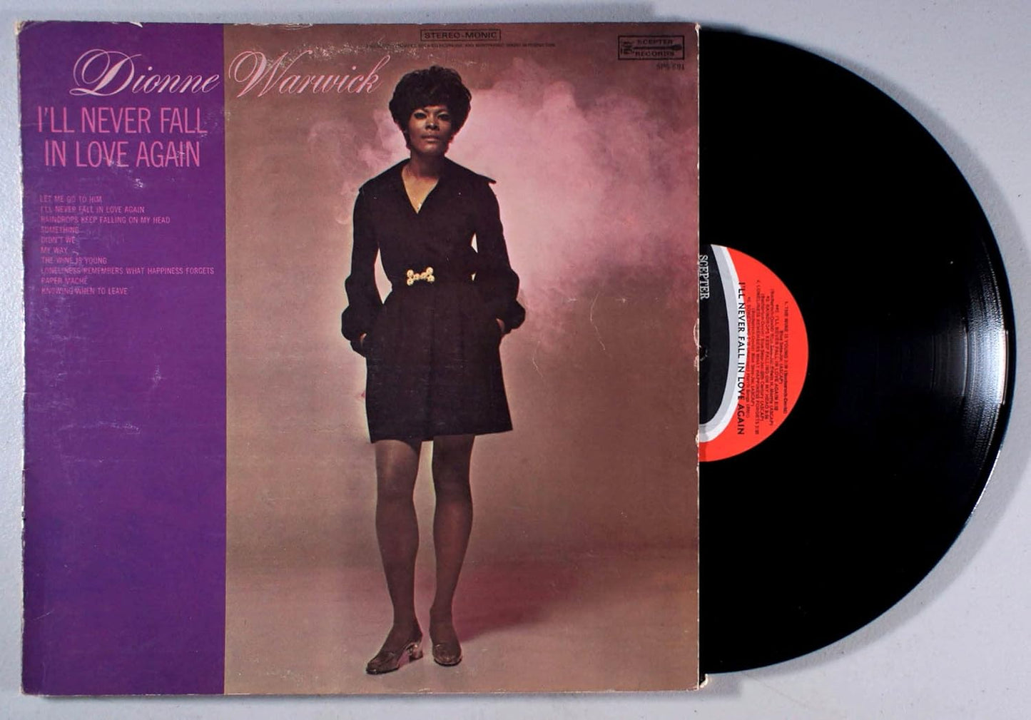 Dionne Warwick - I'll Never Fall In Love Again LP