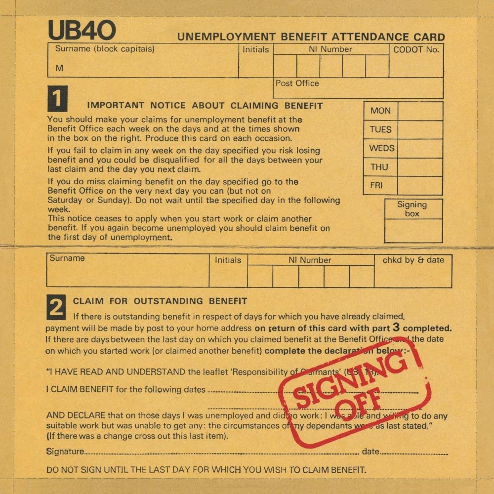 UB40 – Signing Off (Translucent Red) 2LP