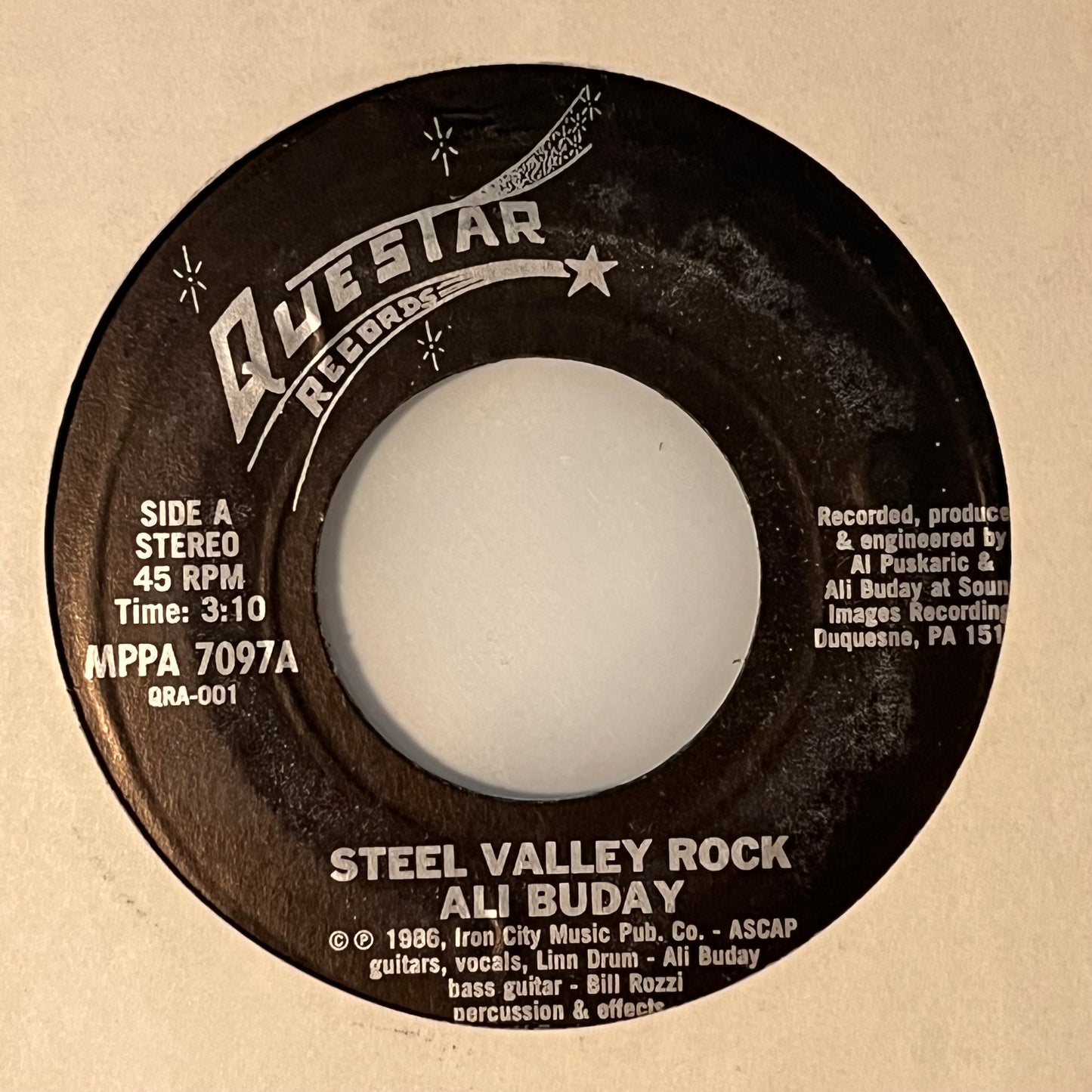 Ali Buday - Steel Valley Rock / (Everybody Wants) A Piece Of The Action 7"