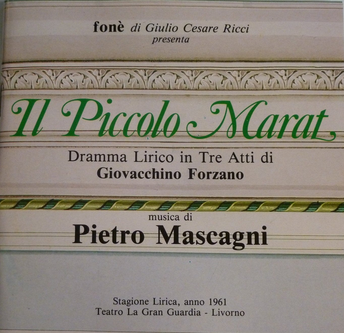 Il Piccolo Marat - Pietro Mascagni