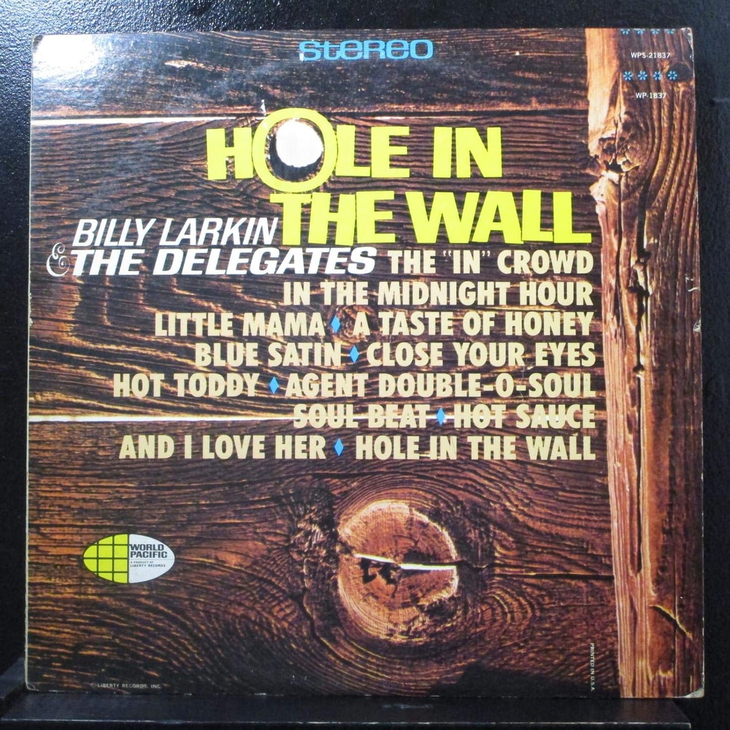 Billy Larkins & The Delegates - Hole In The Wall LP