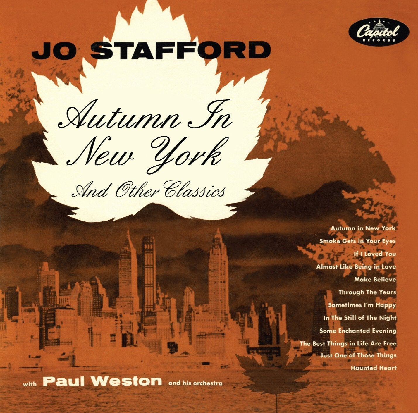 Jo Stafford with Paul Weston And His Orchestra – Autumn in New York And Other Classics CD