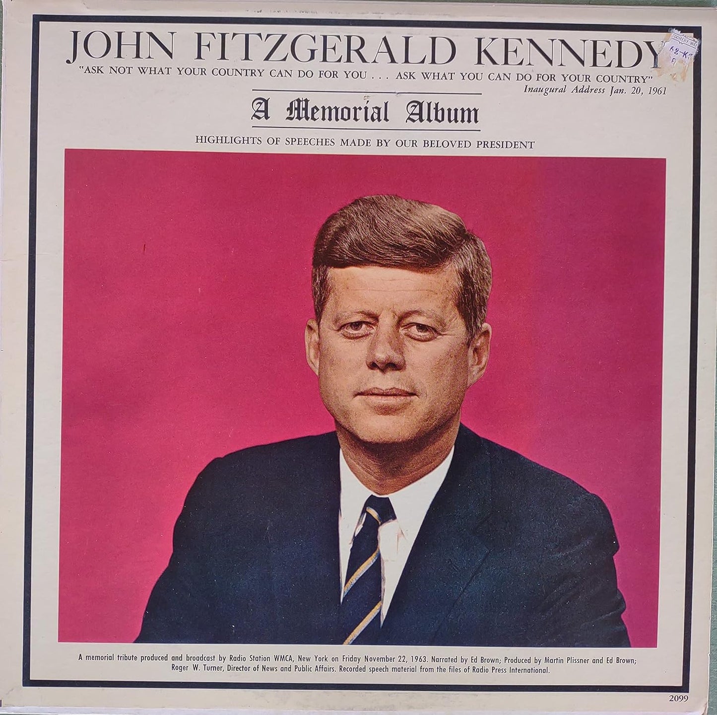 John Fitzgerald Kennedy - A Memorial Album LP