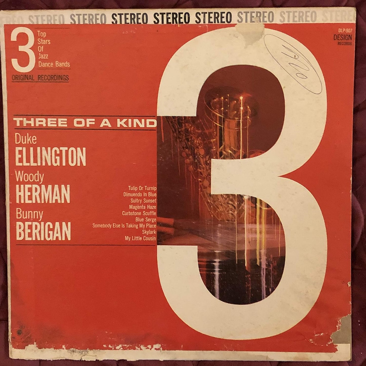 Duke Ellington, Woody Herman, Bunny Berigan – Three Of A Kind (3 Top Stars Of Jazz Dance Bands) LP