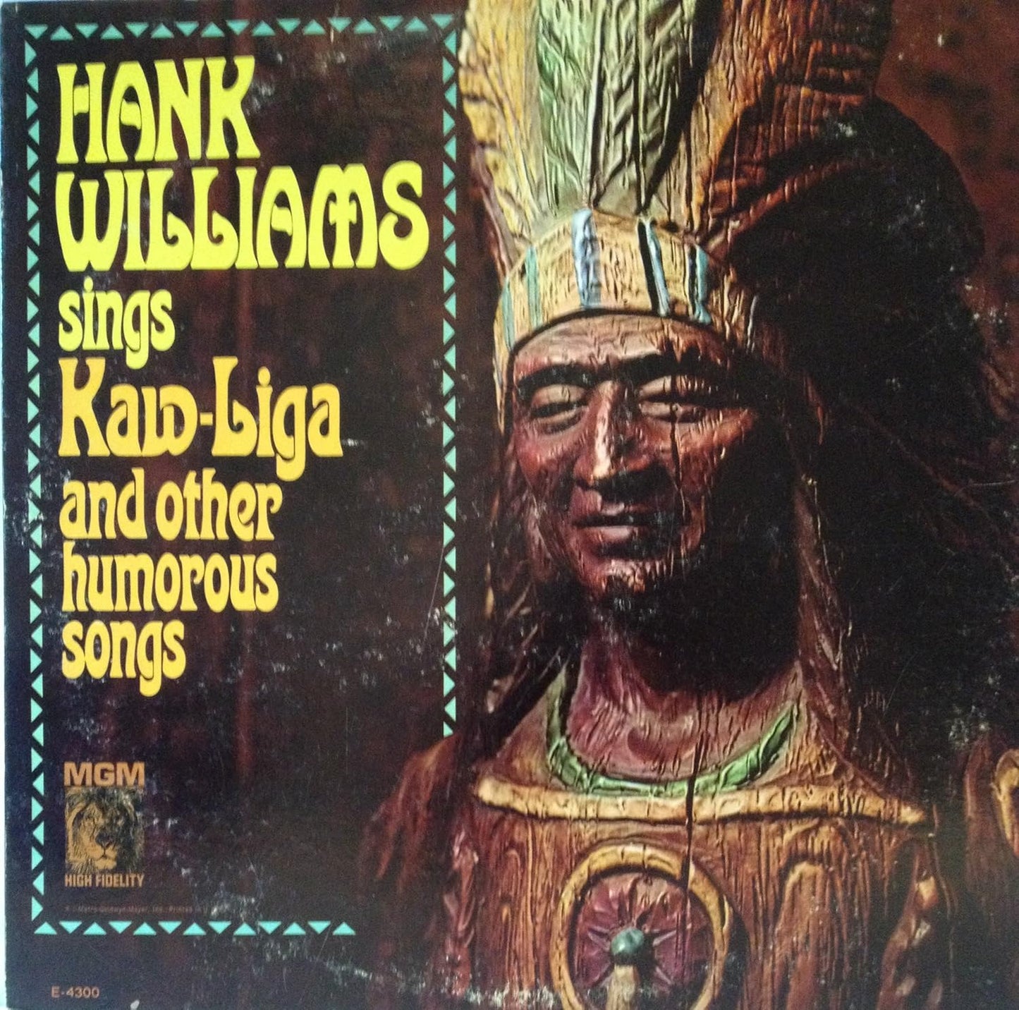 Hank Williams - Sings Kaw-Liga LP