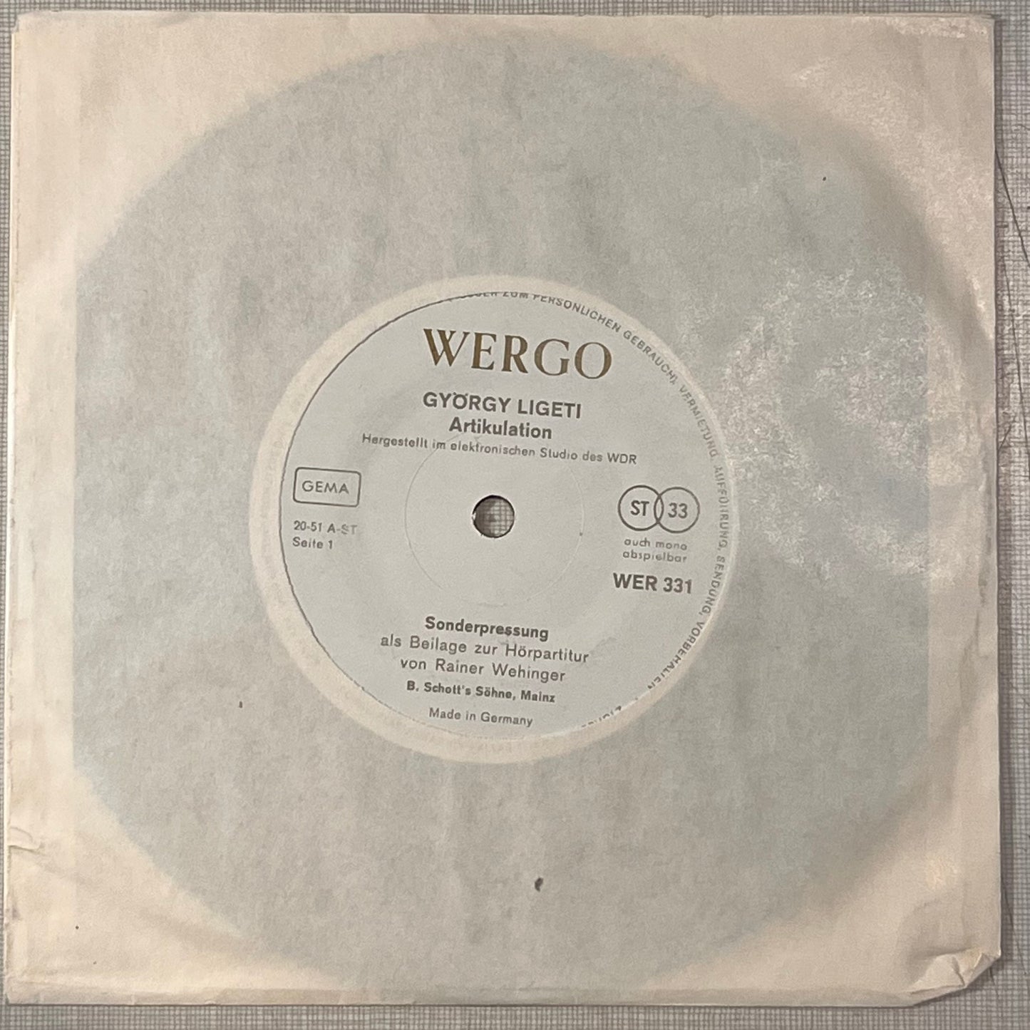György Ligeti – Artikulation 7"