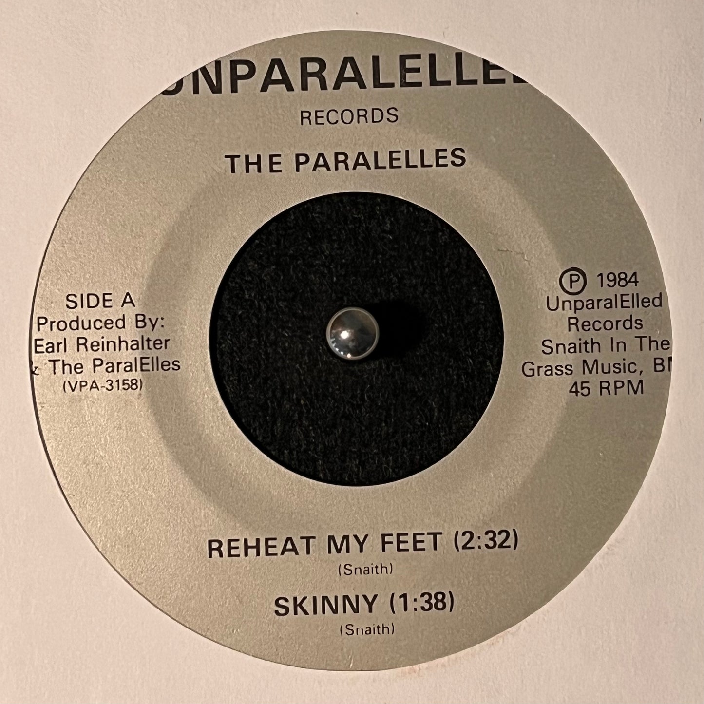 The Paralelles - The Paralelles 7"