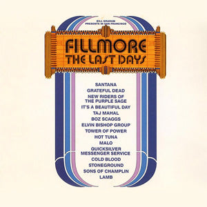 Various - Bill Graham Presents In San Francisco - Fillmore: The Last Days CD