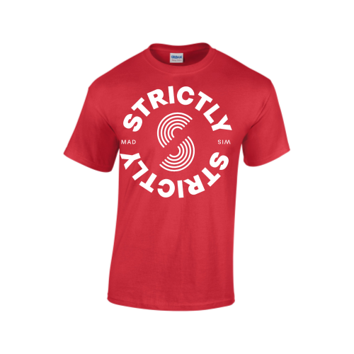Strictly Discs T-Shirt - Game Day Red