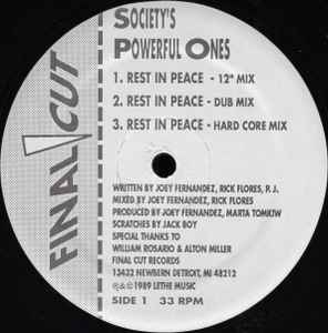 Society's Powerful Ones - Rest In Peace 12"