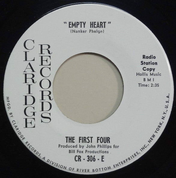 The First Four – One And Only Man / Empty Heart 7"
