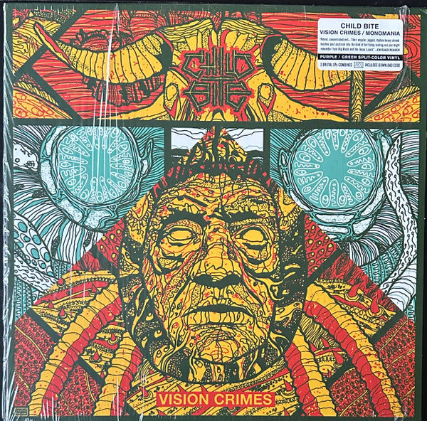 Child Bite - Vision Crimes / Monomania (Purple & Green)