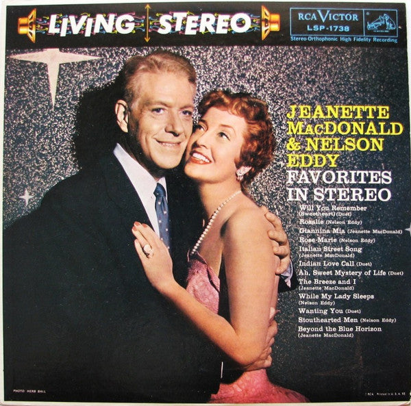 Jeanette MacDonald & Nelson Eddy - Favorites In Stereo LP