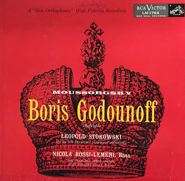 Moussorgsky / L. Stokowski - Boris Godounoff LP