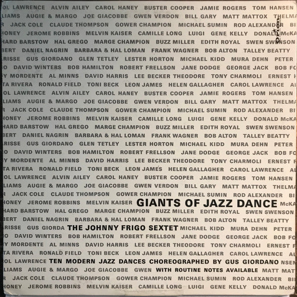 Johnny Frigo Sextet - Giants Of Jazz Dance LP