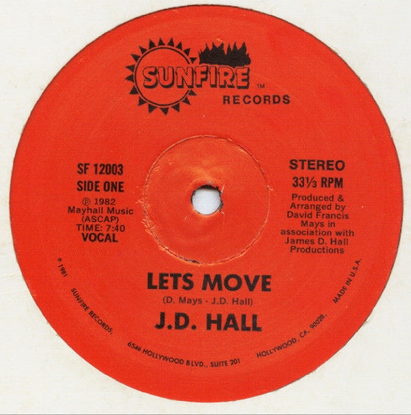 J.D. Hall - Let's Move 12"