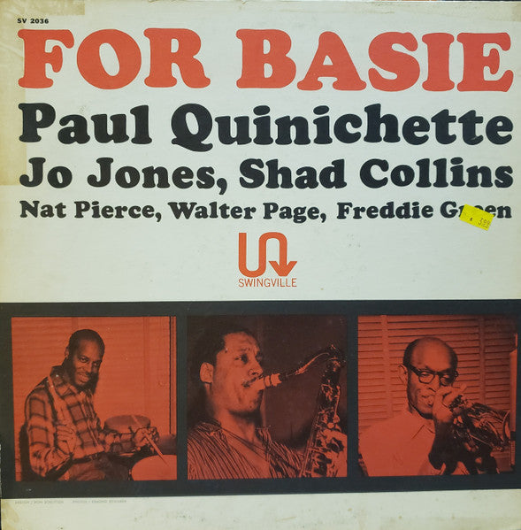 Paul Quinichette - For Basie LP