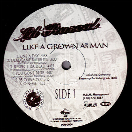 Lil Rascal - Like A Grown As Man LP